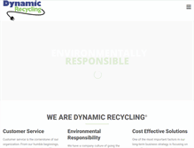 Tablet Screenshot of dynamicrecycling.com